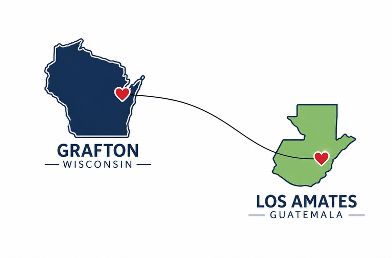 Connection between Grafton, Wisconsin and Los Amates, Guatemala